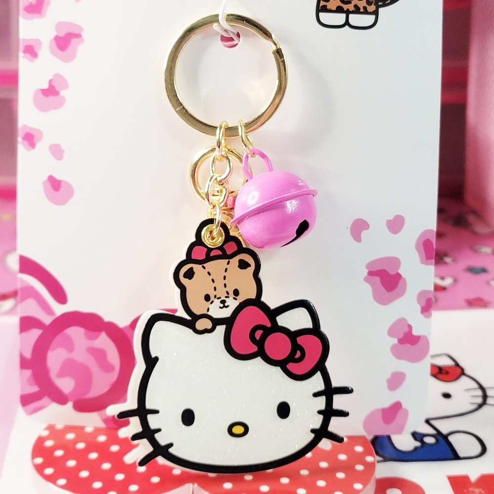 Hello Kitty and Friends Bell Charm Keychain